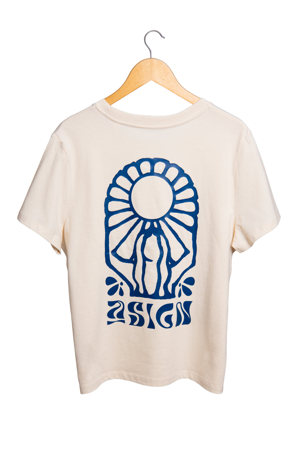 Oversize Courage T-Shirt von Asign mit blauem Backprint. 
