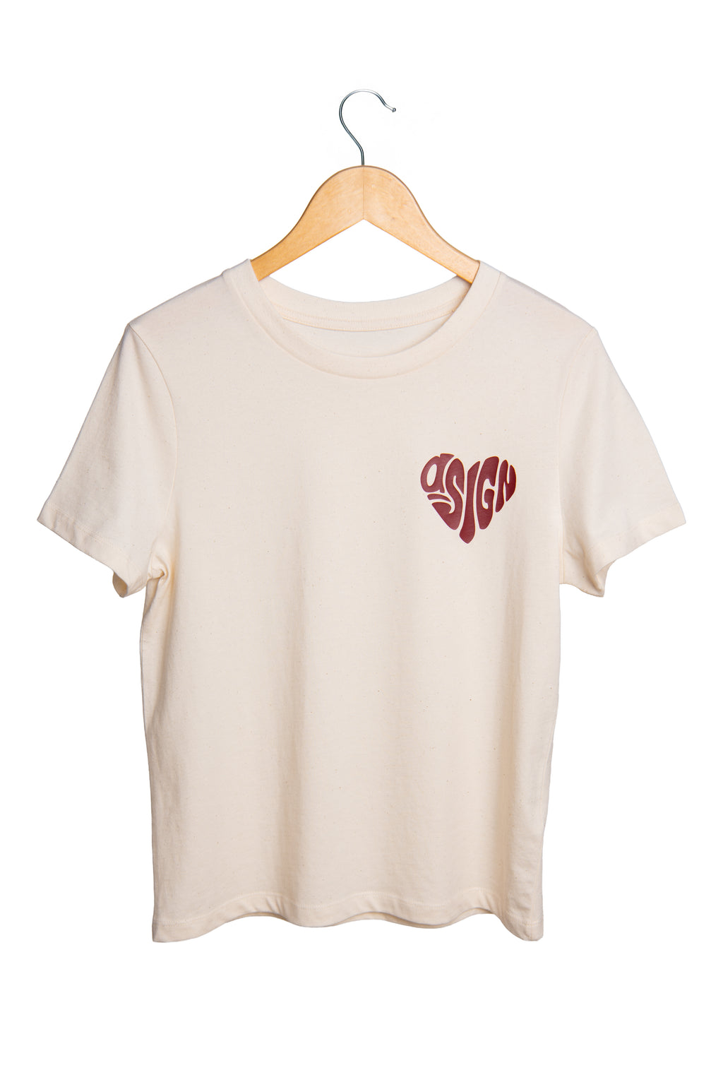 Passion T-Shirt von Asign mit rotem Logo Aufdruck.